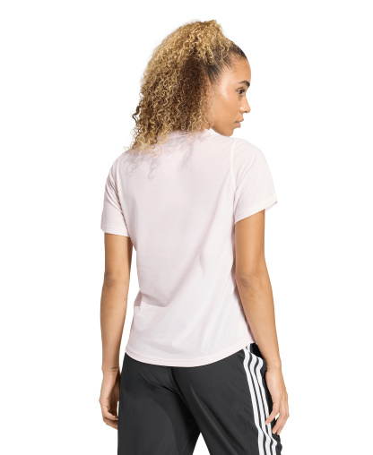 adidas Women's Workout Essentials Seamless Scoop Neck T-Shirt - Clear Pink