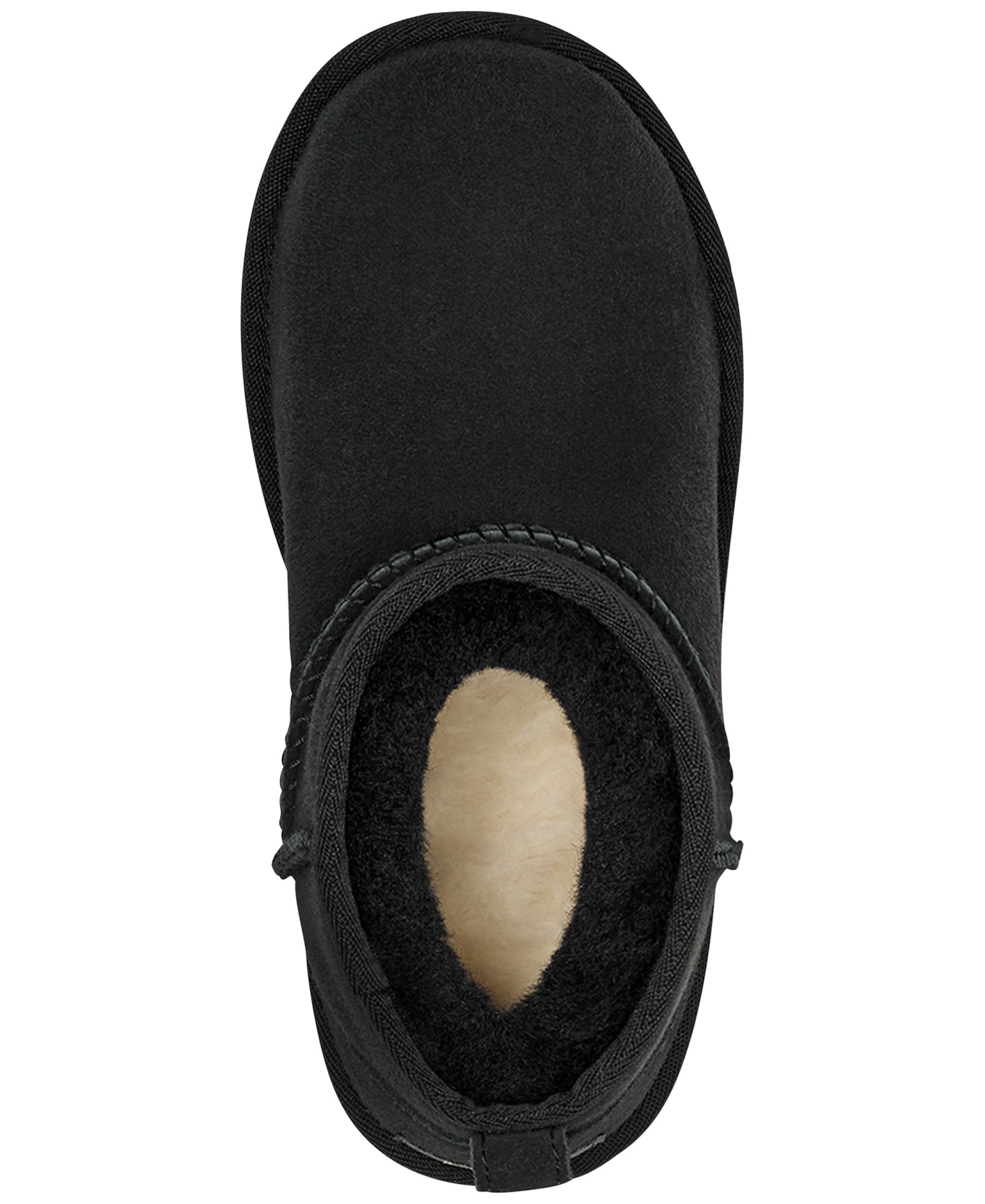 UGG® Kids Classic Ultra Mini Twinface Sheepskin Booties - Black