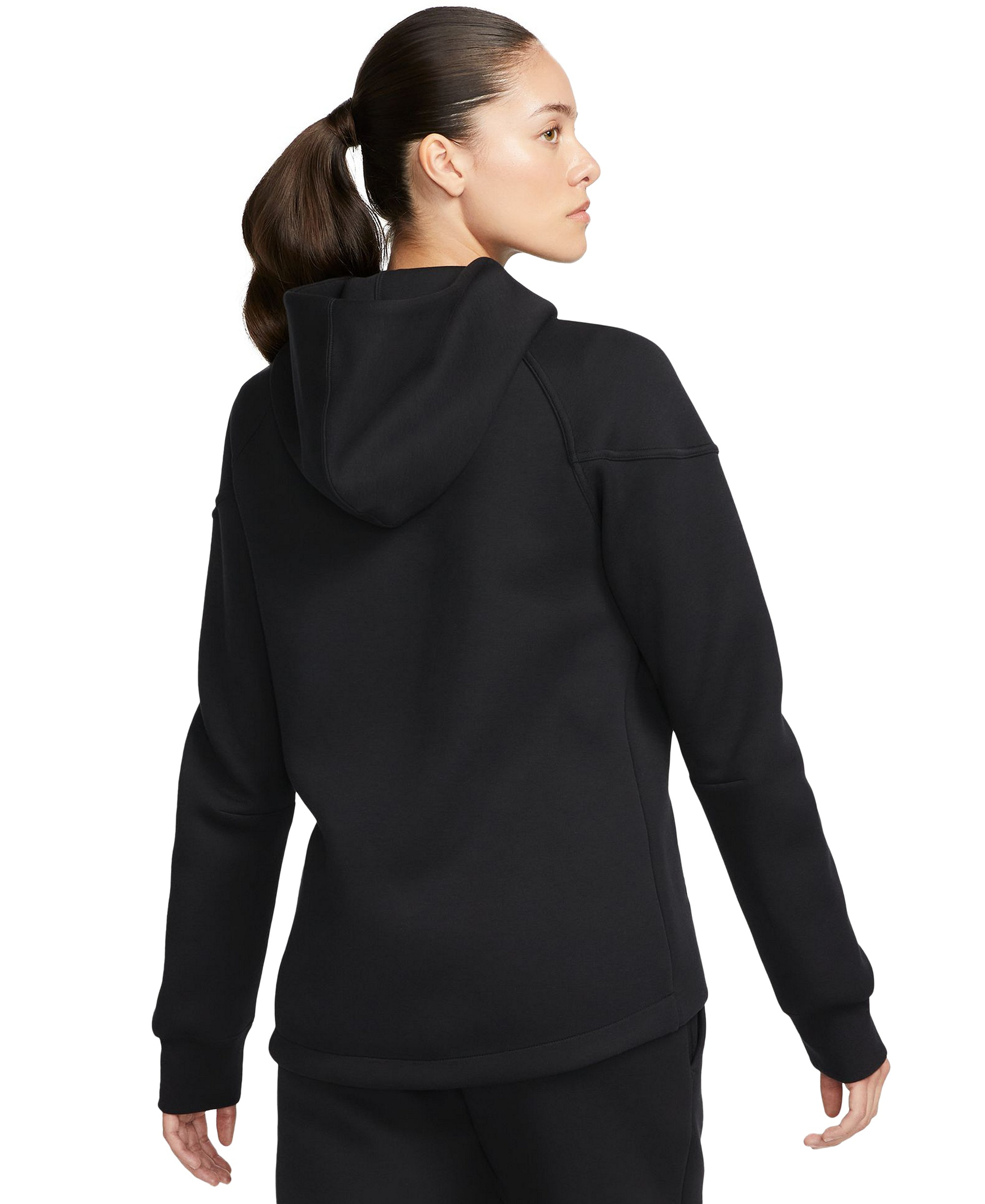 Nike Women's Sportswear Tech Fleece Windrunner Full-Zip Hoodie - Black/Black