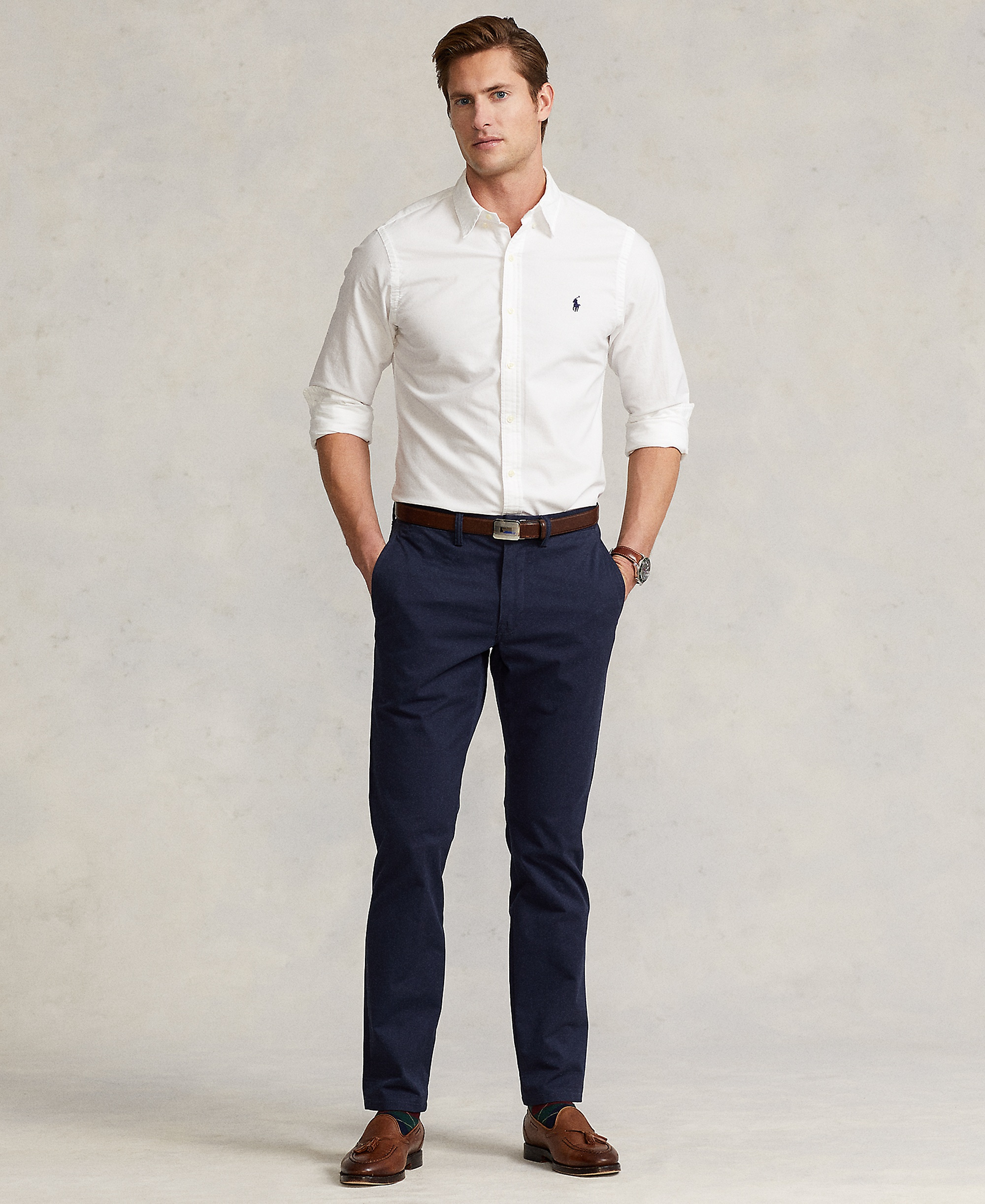 Polo Ralph Lauren Men's Straight-Fit Stretch Chino Pants - Ink