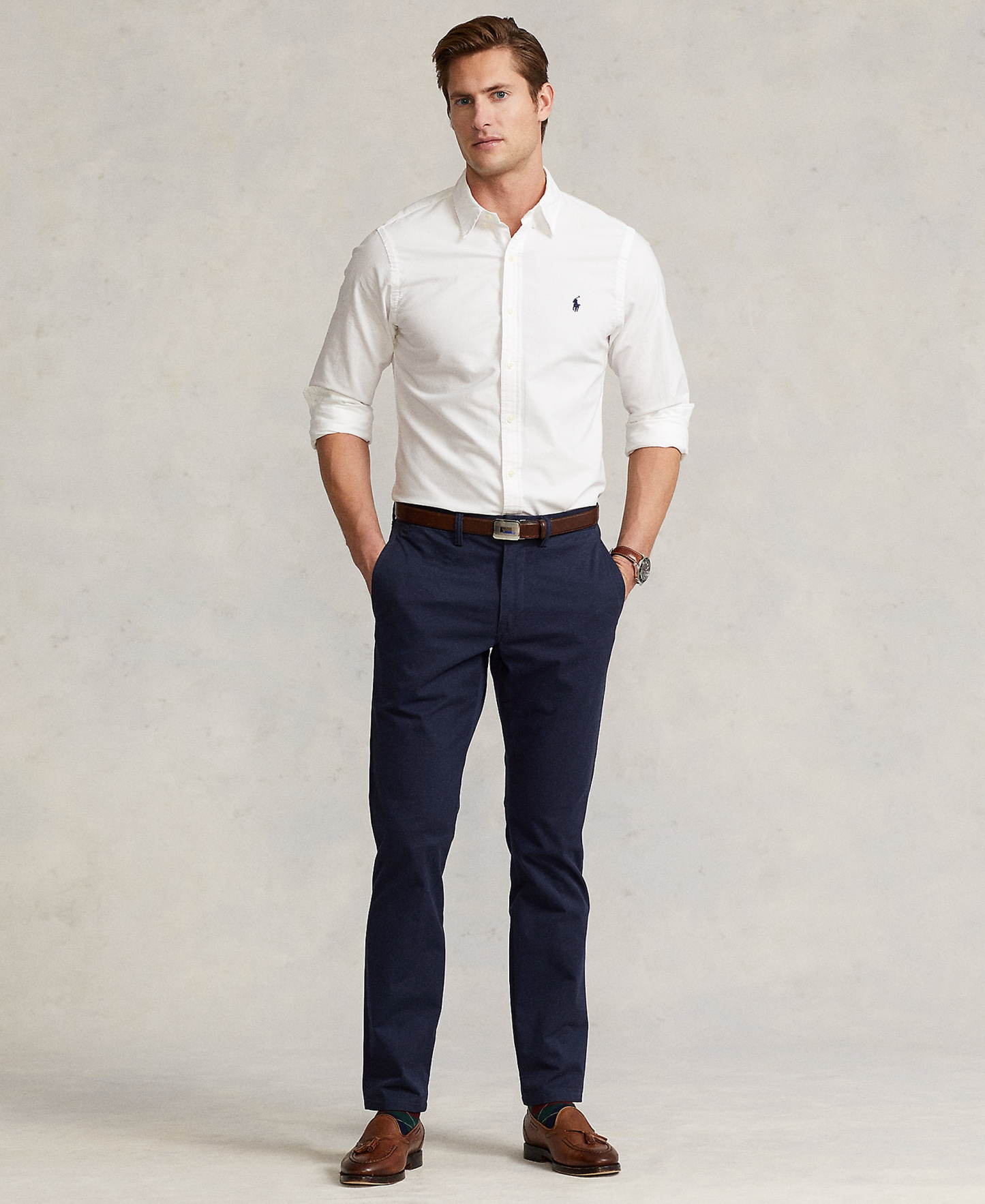Polo Ralph Lauren Men's Straight-Fit Stretch Chino Pants - Ink