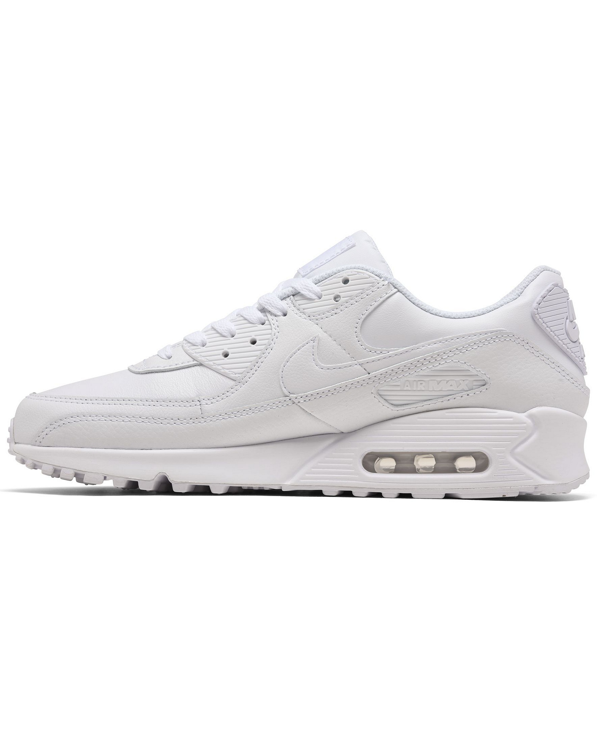 Nike Men's Air Max 90 Leather Casual Sneakers from Finish Line - White