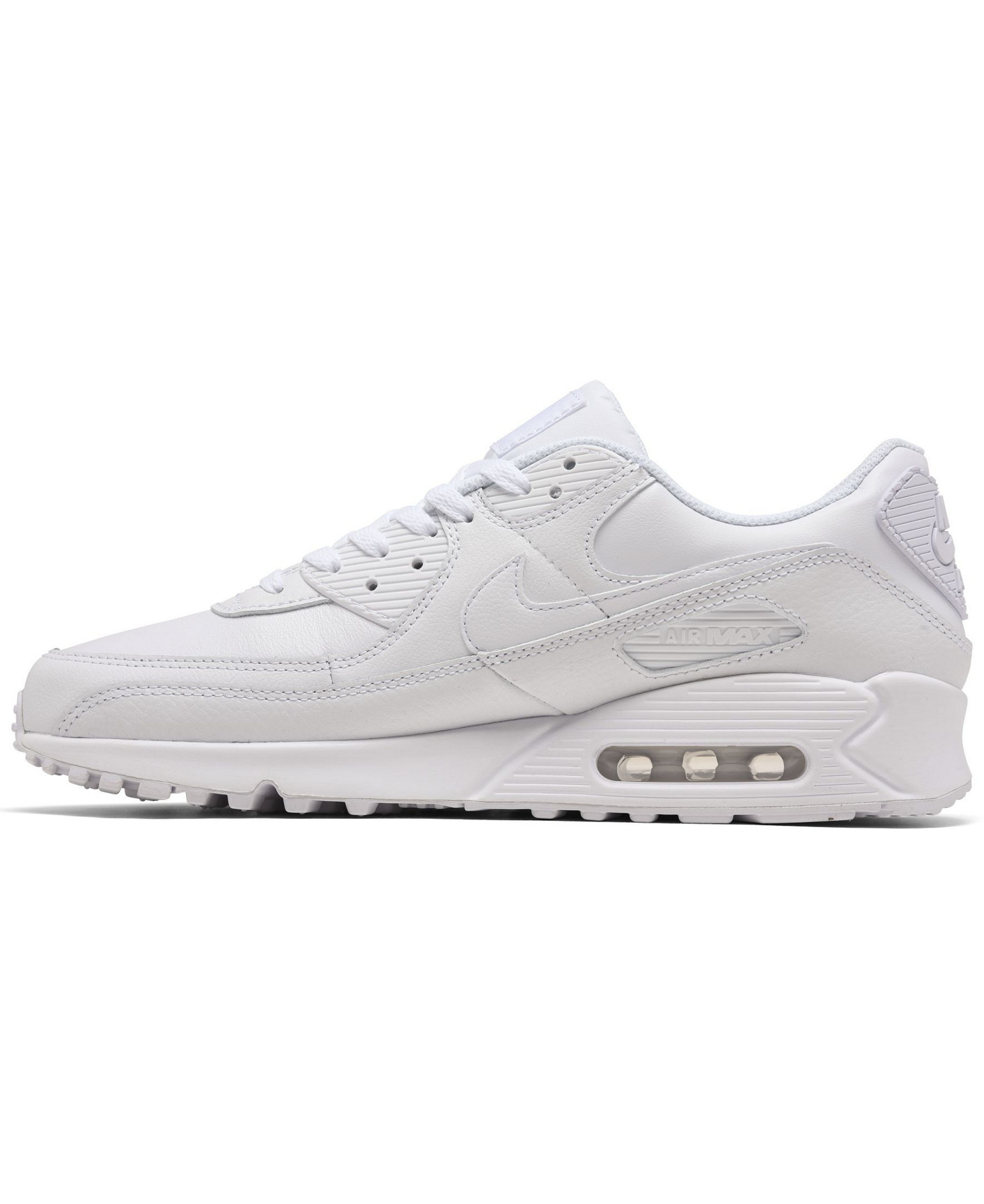 Nike Men's Air Max 90 Leather Casual Sneakers from Finish Line - White