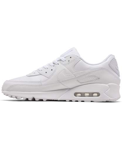 Nike Men's Air Max 90 Leather Casual Sneakers from Finish Line - White