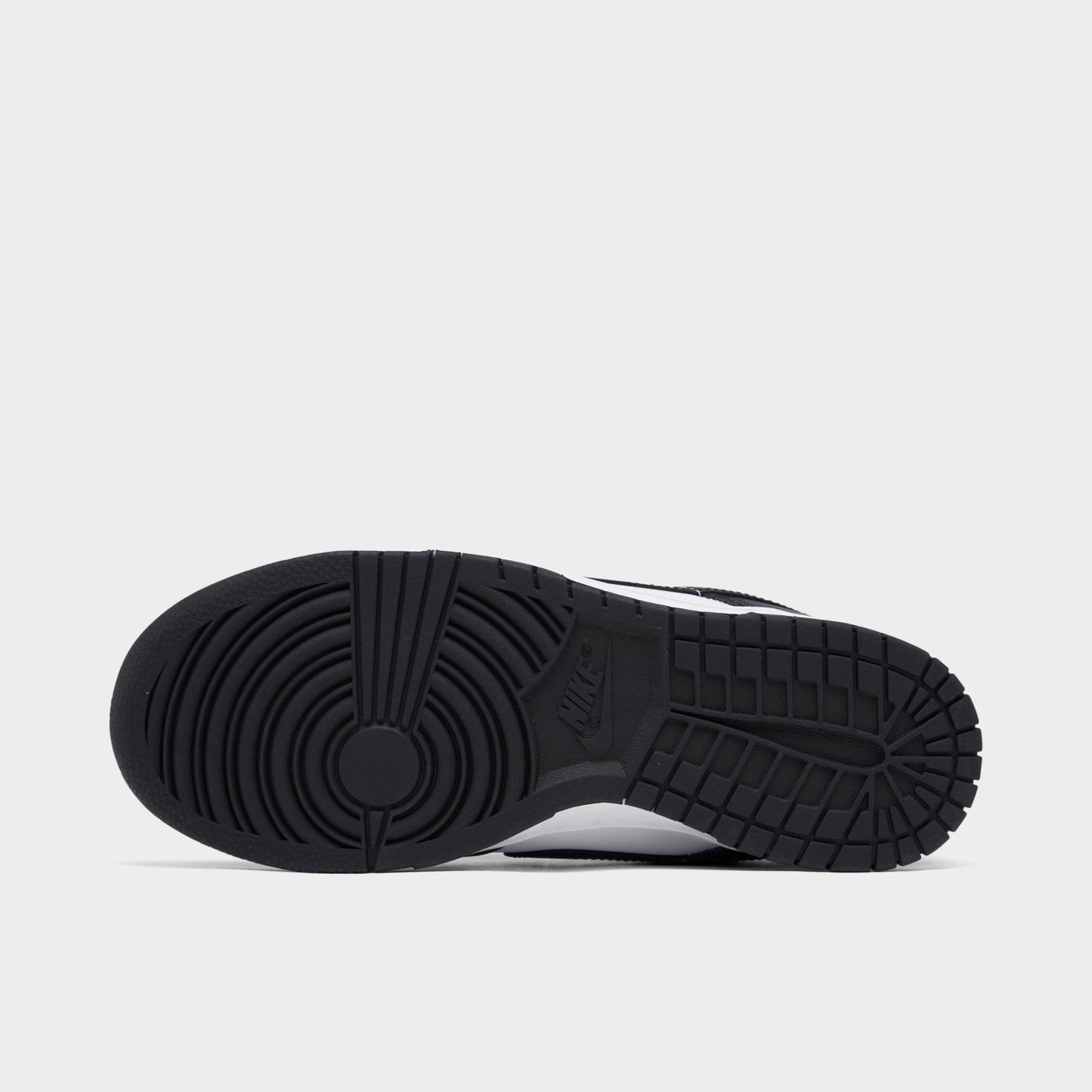 Women's Nithtke Dunk Low Retro Casual Shoes - White/Black/White - Bottom view