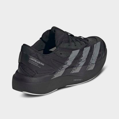 Men's adidas Lightblaze EVO SL Casual Shoes - Core Black/Iron Metallic/Cloud White - Back view