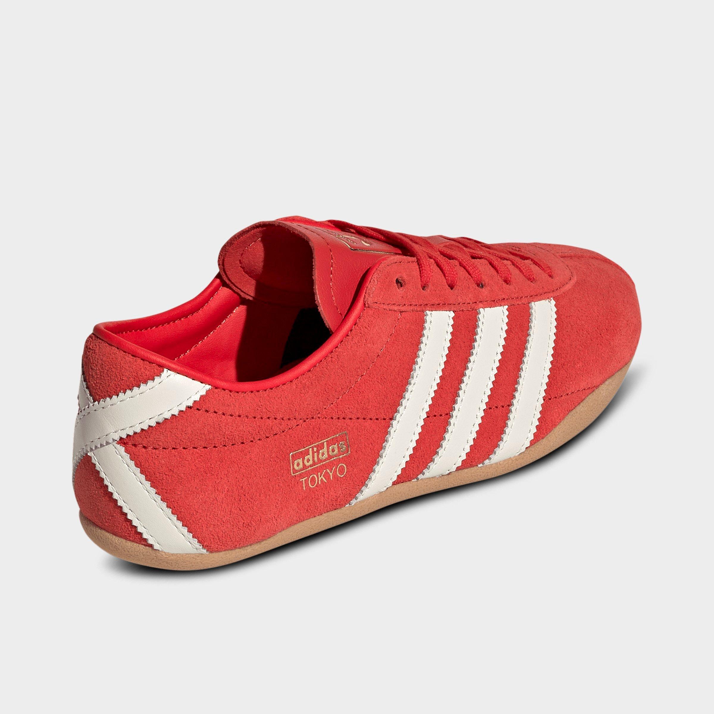 Women's adidas Originals Tokyo Casual Shoes - Part 3 - Red/Off White/Gum - Back view