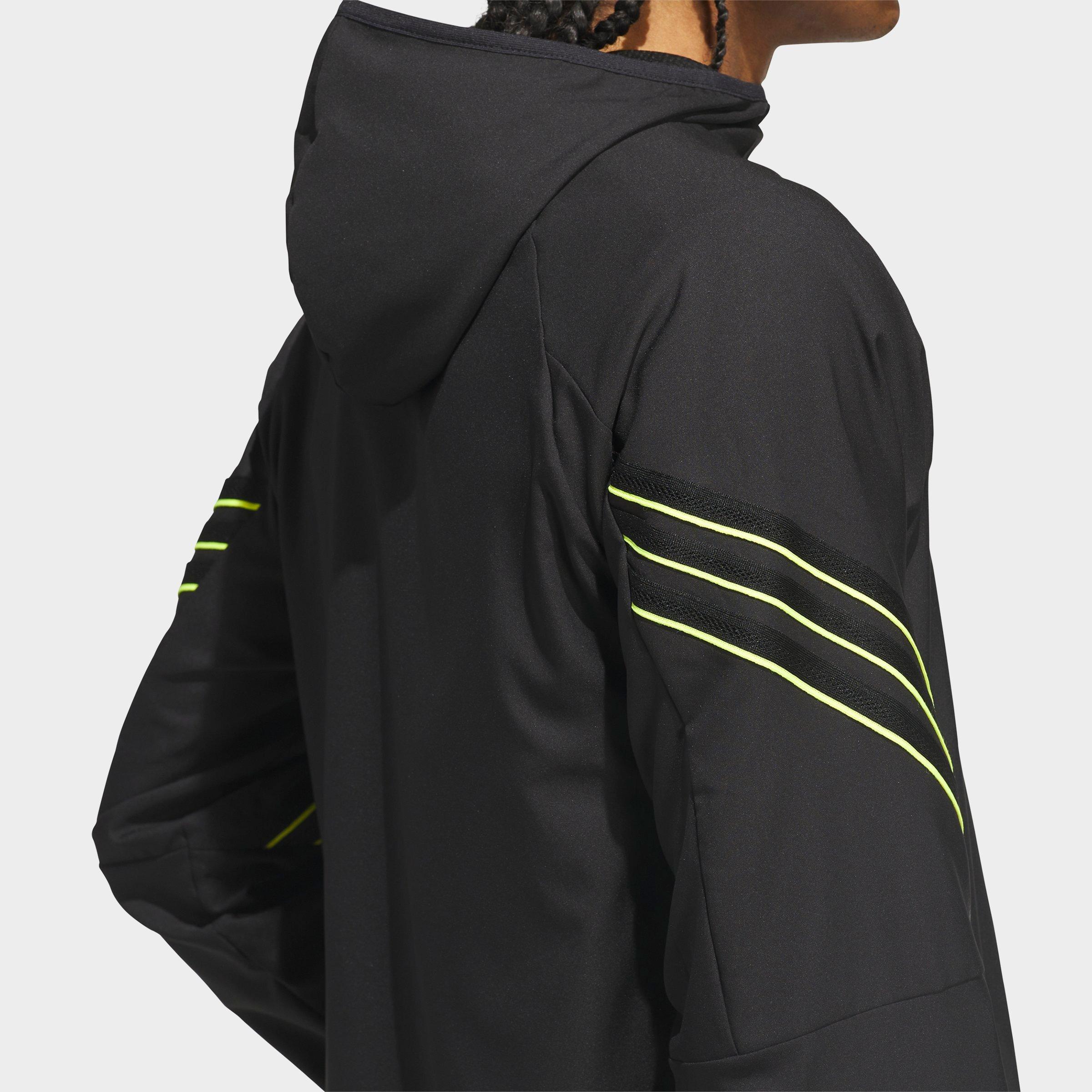 Men's adidas Crazy Lite Full-Zip Basketball Jacket - Black/Solar Lemon