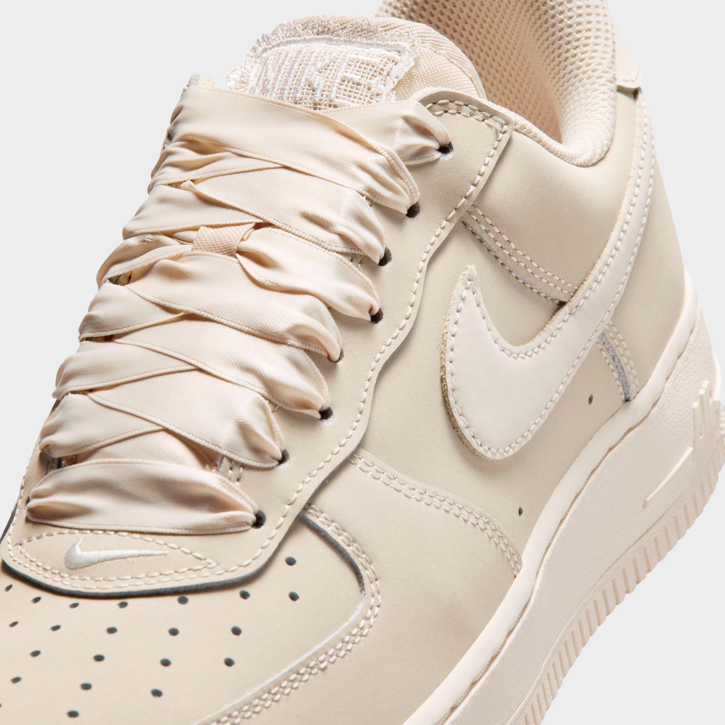 Women's Nithtke Air Force 1 Retro Premium Casual Shoes - Oatmeal/Oatmeal/Pale Ivory - Detail shot