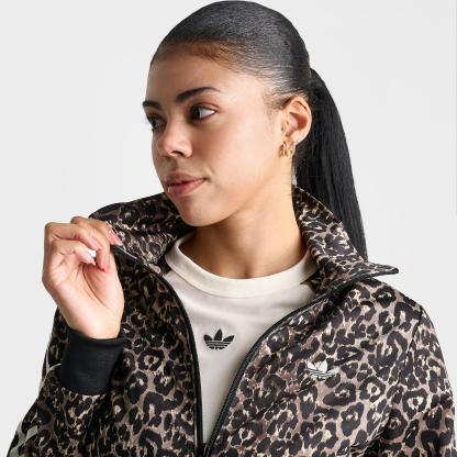 Women's adidas Originals Firebird Leopard Print Track Jacket - Leopard