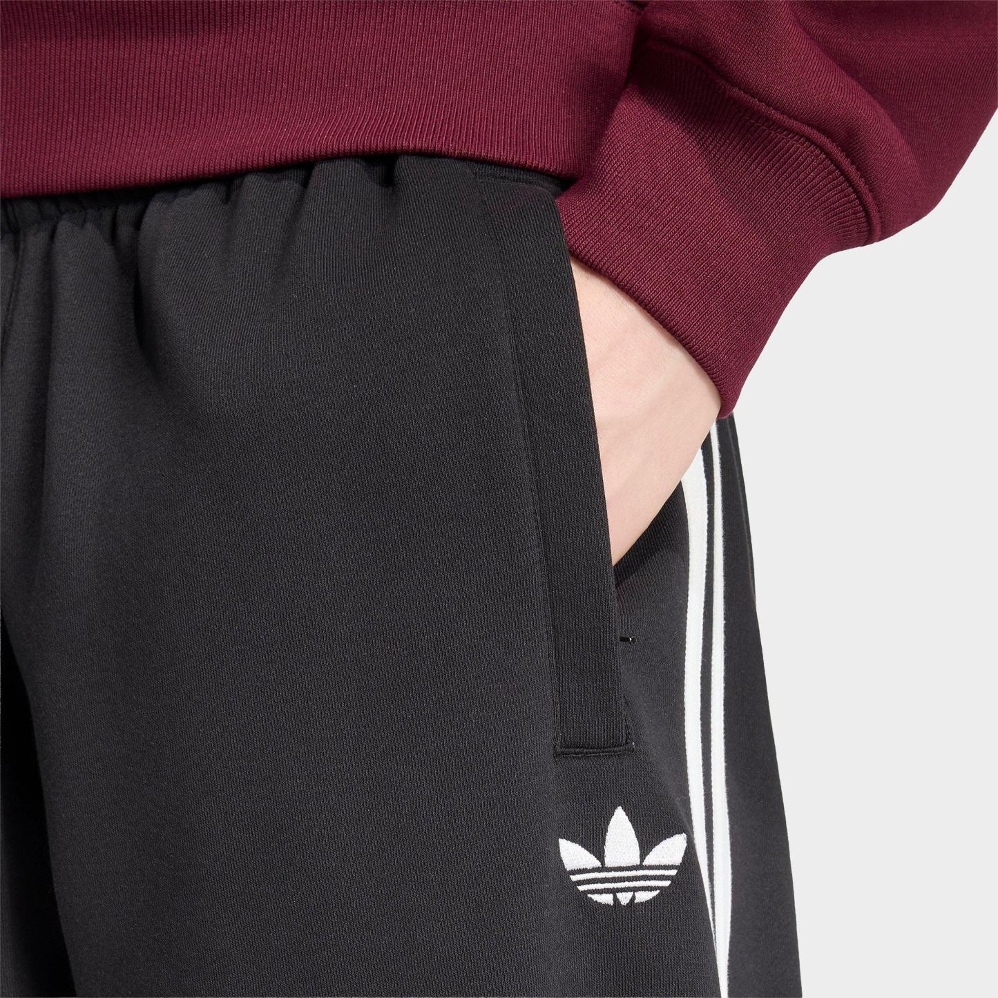 Men's adidas Originals Adicolor 3-Stripes Cuffed Sweatpants - Black