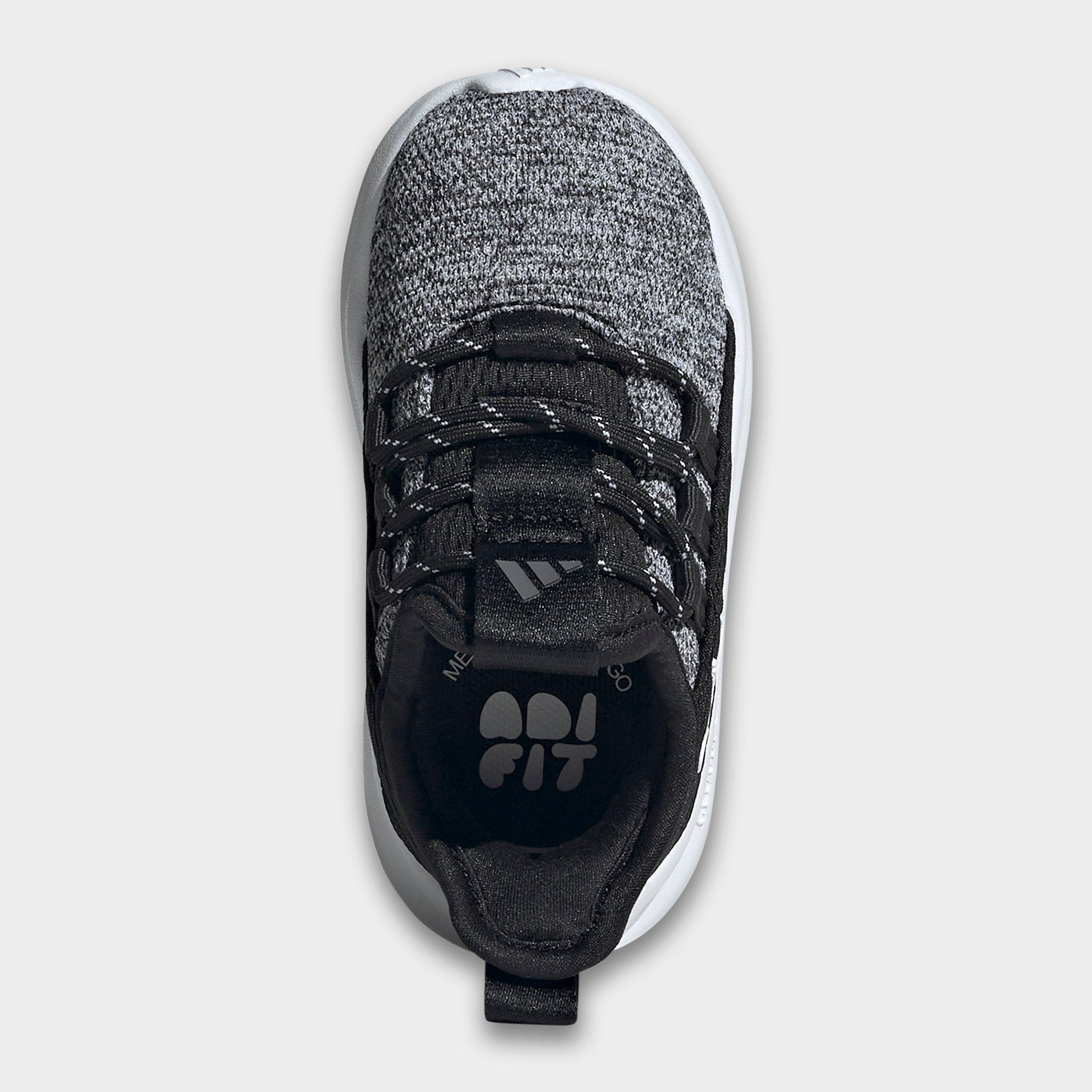 Kids' Toddler adidas Lite Racer Adapt 8.0 Stretch Lace Casual Shoes - Core Black/Footwear White - Top view