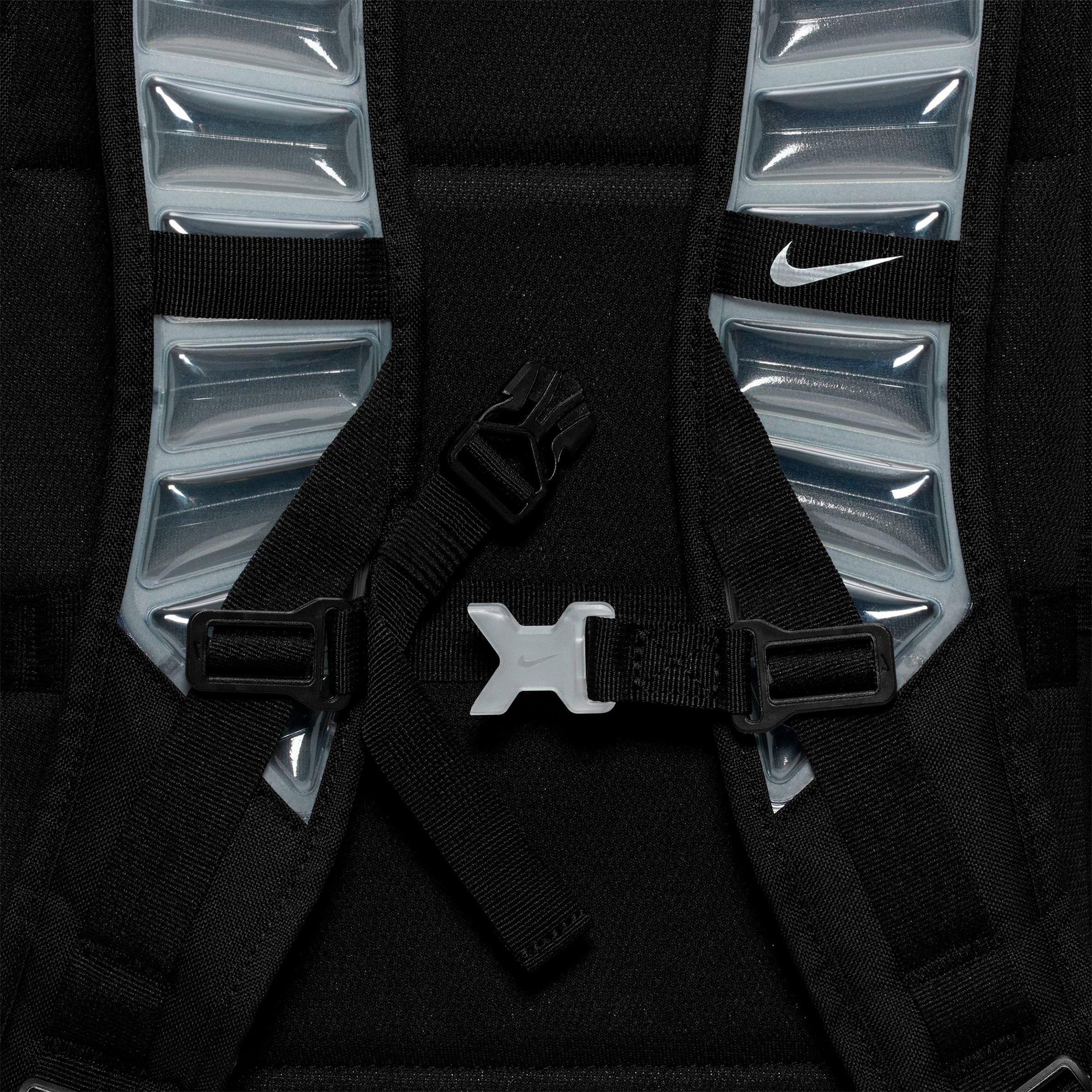 Nithtke Varsity Hoops Elite Backpack (32L) - Black/Black/Metallic Silver