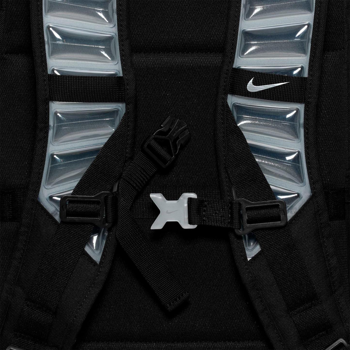 Nithtke Varsity Hoops Elite Backpack (32L) - Black/Black/Metallic Silver