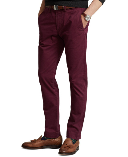 Polo Ralph Lauren Men's Stretch Slim Fit Chino Pants - Rich Ruby