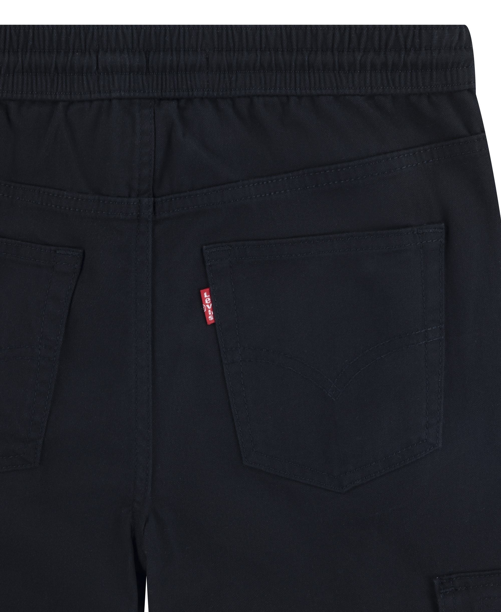 Levi's Big Boys Relaxed Fit Drawstring Cargo Jogger Pants - Black