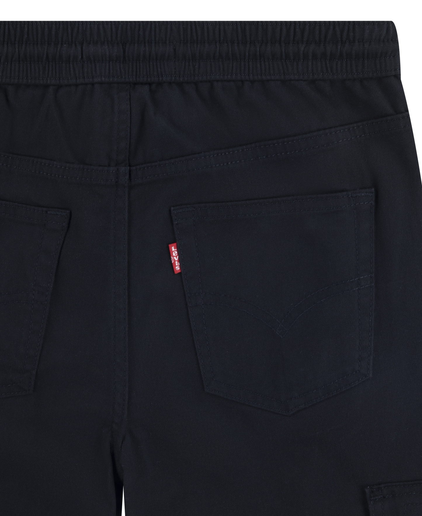 Levi's Big Boys Relaxed Fit Drawstring Cargo Jogger Pants - Black