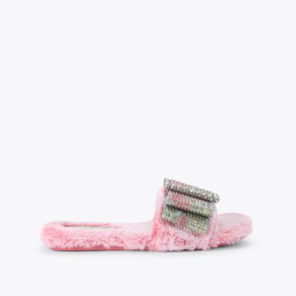 Kurt Geiger London Cosy Bow Slide - Pink