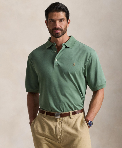 Polo Ralph Lauren Men's Big & Tall Solid Polo Shirt - Fatigue