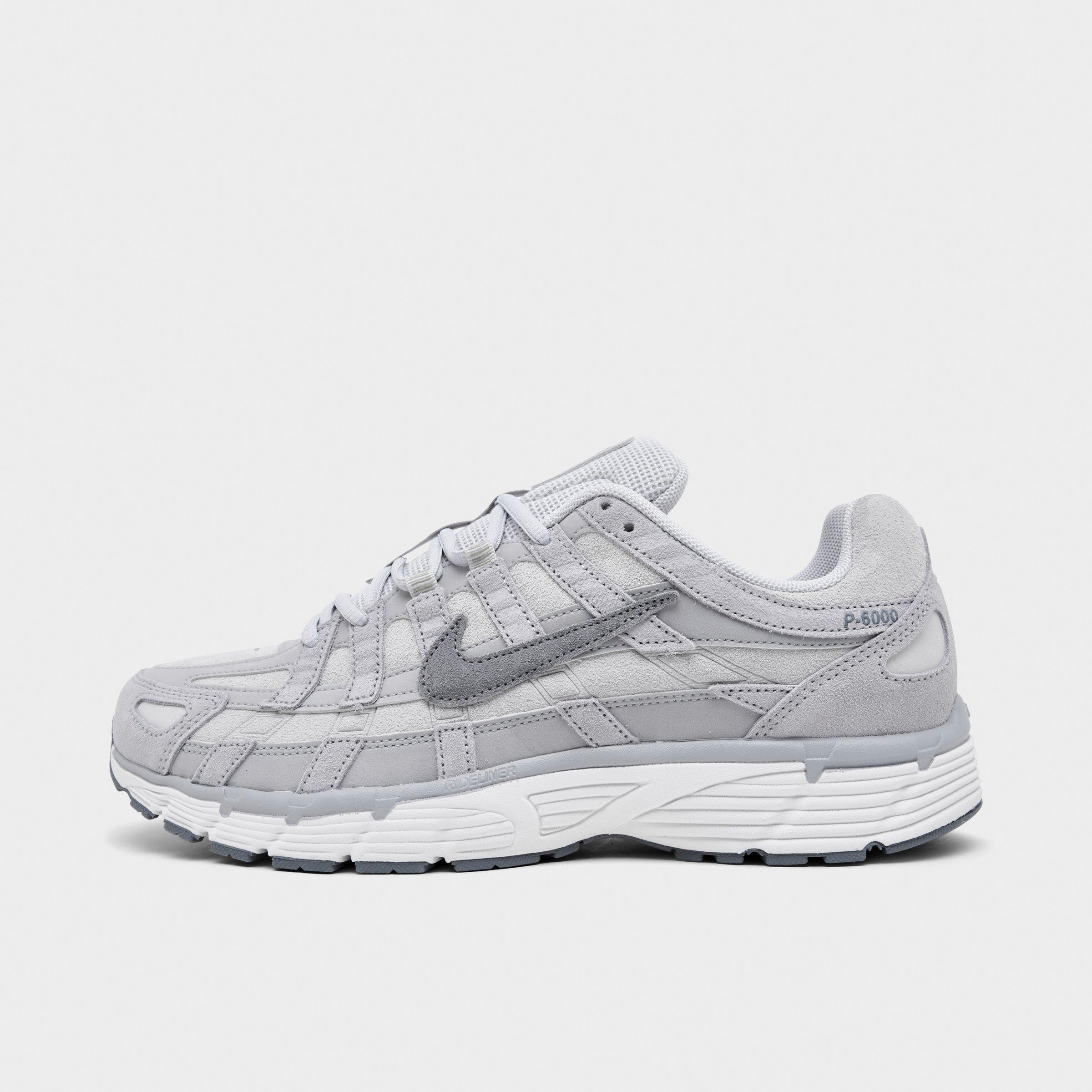 Men's Nithtke P-6000 SE Casual Shoes - Pure Platinum/Wolf Grey/Summit White/Cool Grey - Left shoe facing left. Outside of the shoe.