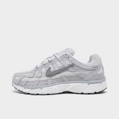 Men's Nithtke P-6000 SE Casual Shoes - Pure Platinum/Wolf Grey/Summit White/Cool Grey - Left shoe facing left. Outside of the shoe.