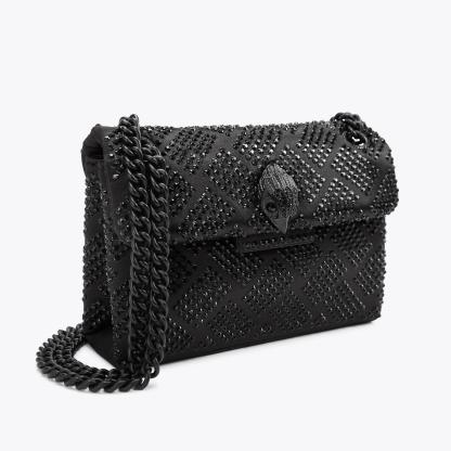 Kurt Geiger London Mini Crystal Kensington Bag - Black - view 3