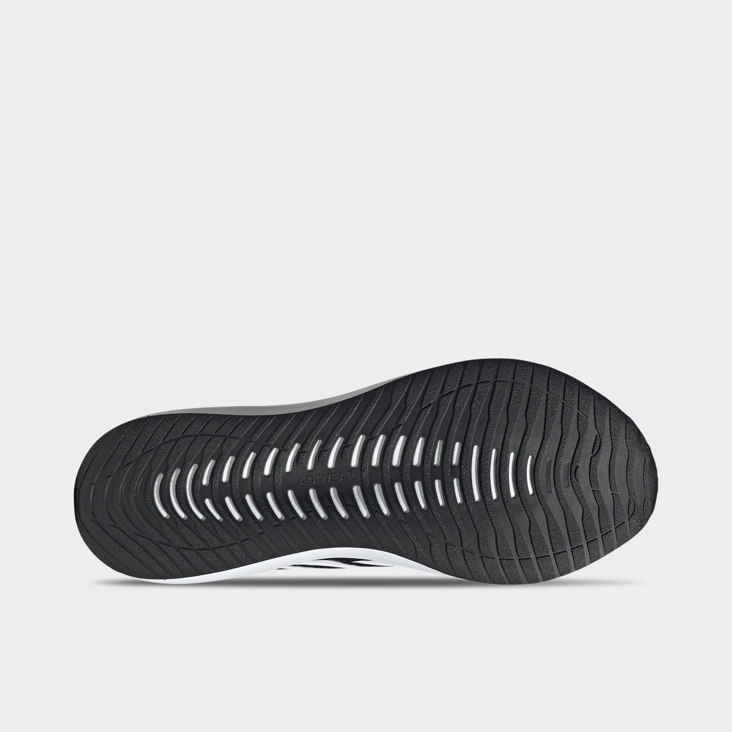 Men's adidas Runfalcon 6 Cloudfoam Running Shoes (Wide Width) - Core Black/Cloud White/Carbon - Bottom view