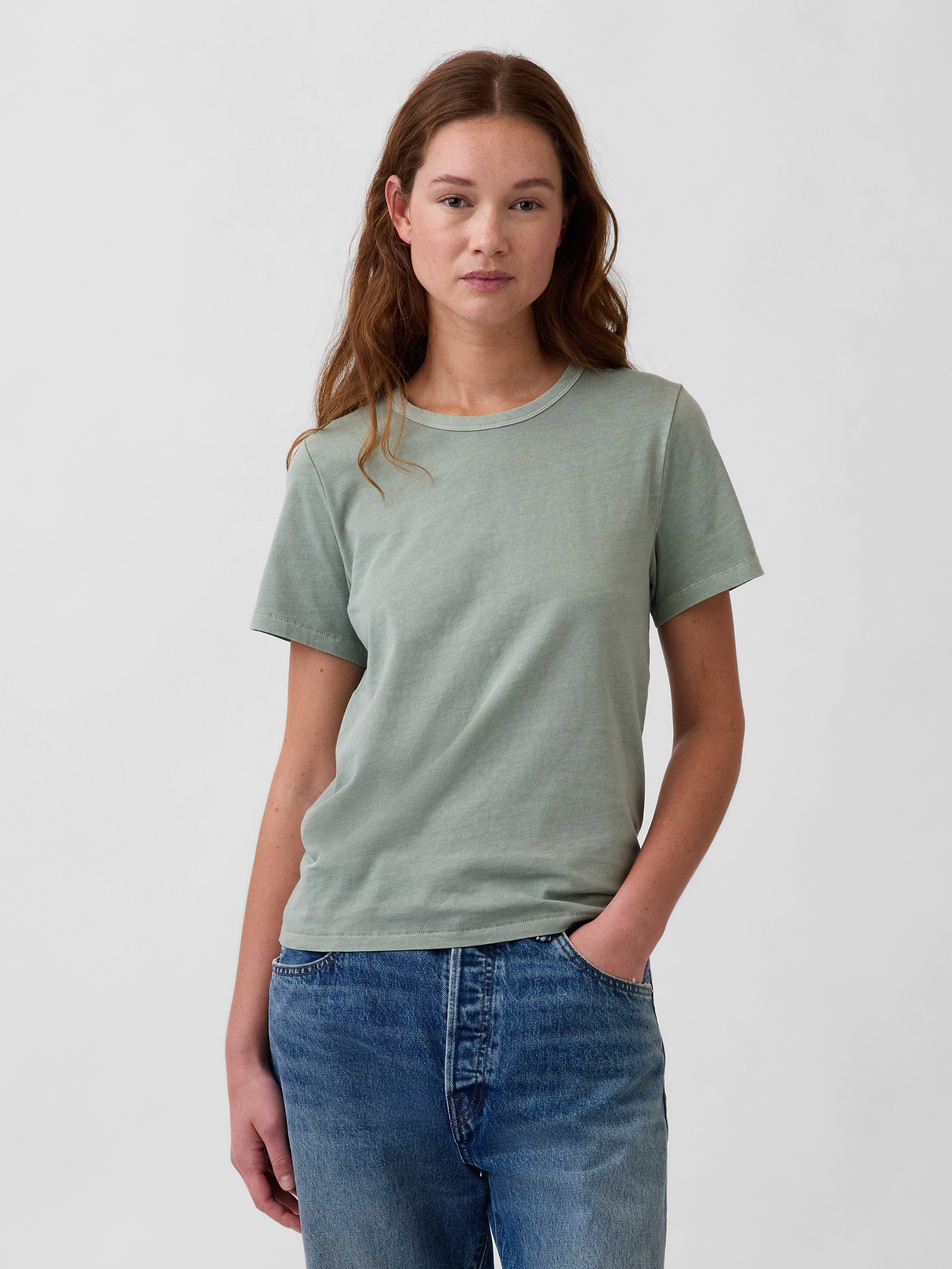 Organic Cotton VintageSoft T-Shirt - Gasoline green