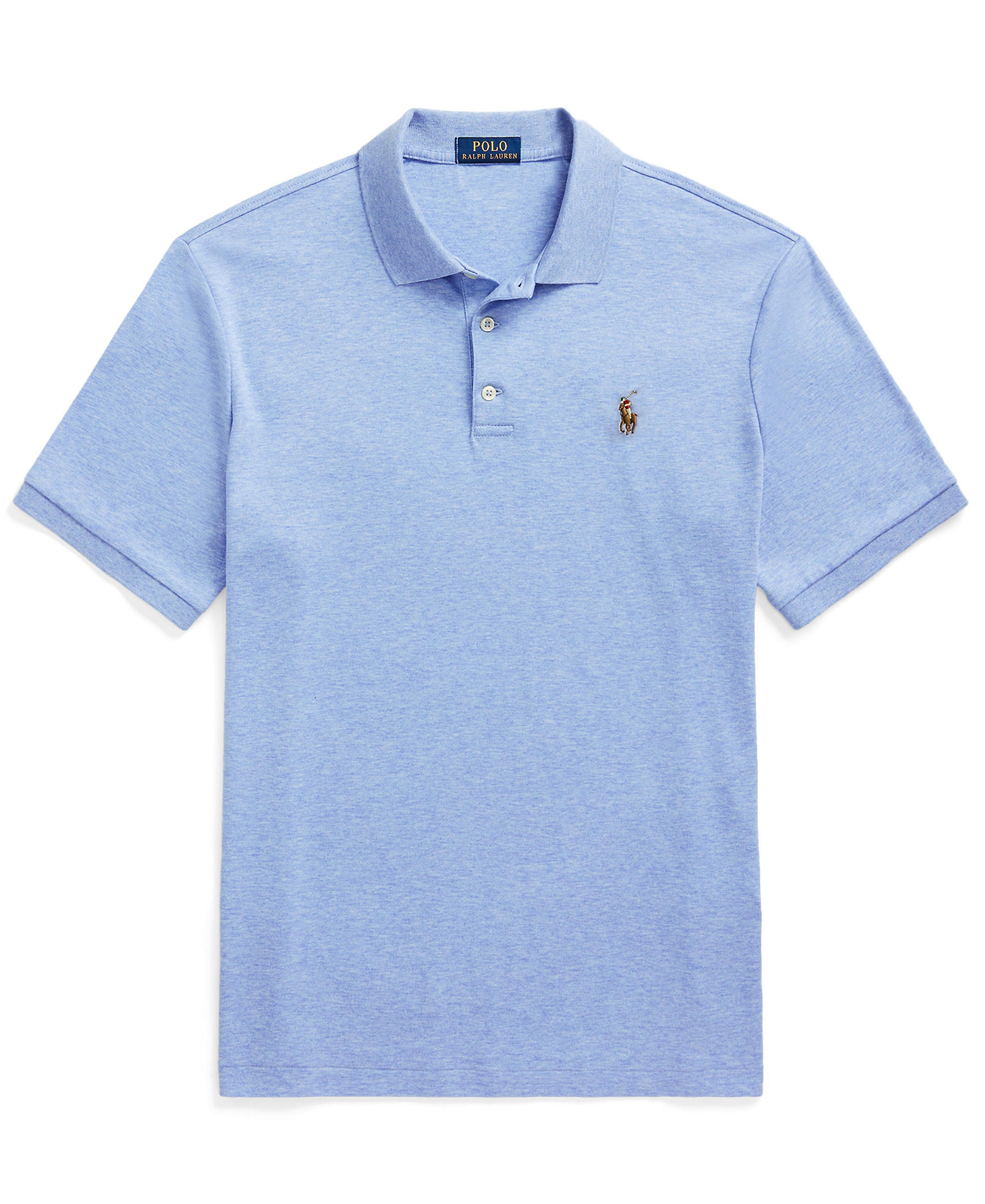 Polo Ralph Lauren Men’s Slim-Fit Soft Cotton Polo Shirt - Isle Heather