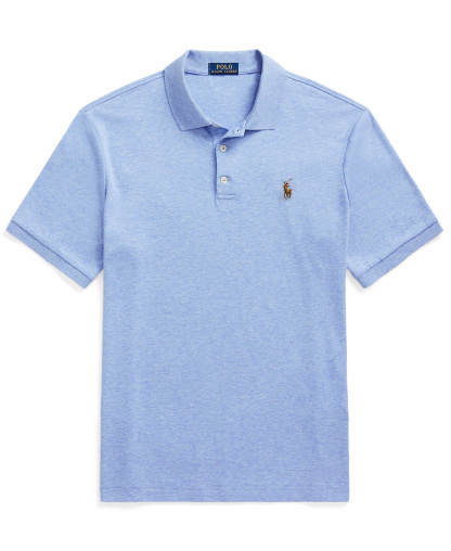 Polo Ralph Lauren Men’s Slim-Fit Soft Cotton Polo Shirt - Isle Heather