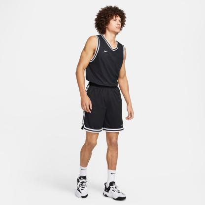 Men's Nike DNA Dri-FIT 8" Basketball Shorts - Black/White/White