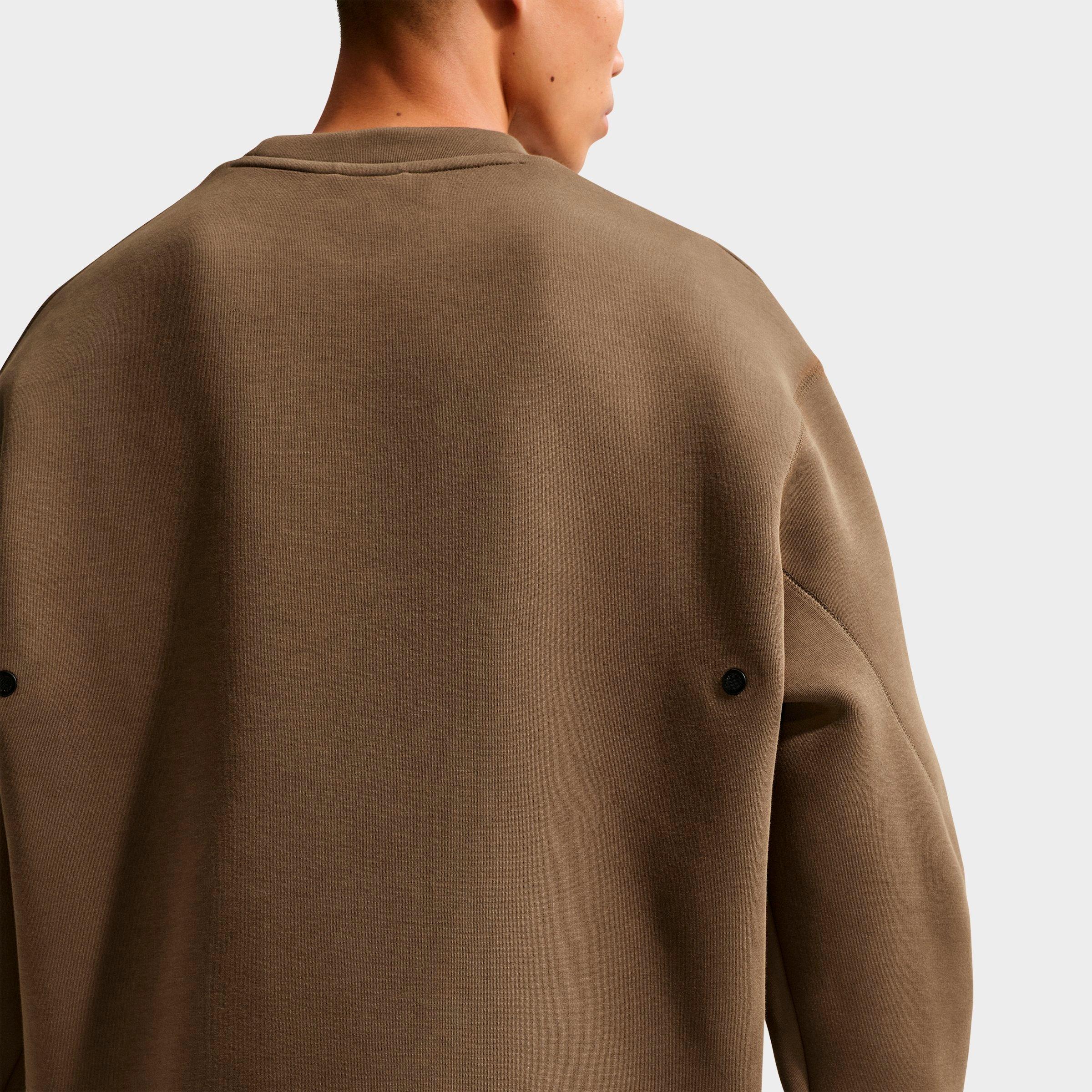 Men's Nithtke Tech Fleece Loose Fit Crewneck Sweatshirt - Dark Hazel/Black