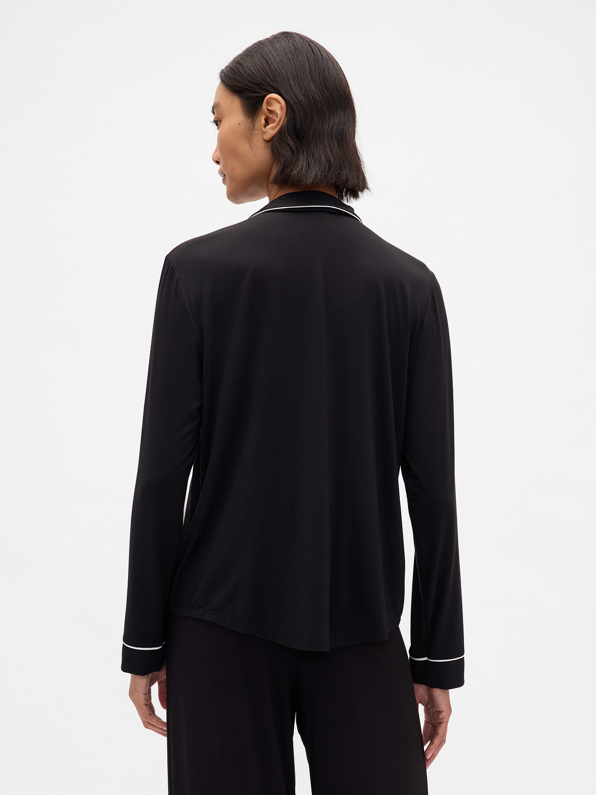 SoftMade Modal PJ Top - Black
