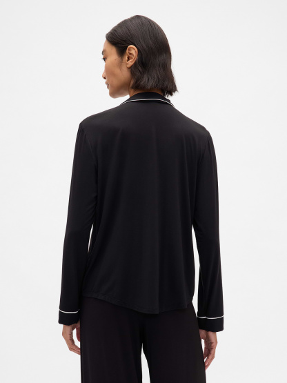 SoftMade Modal PJ Top - Black