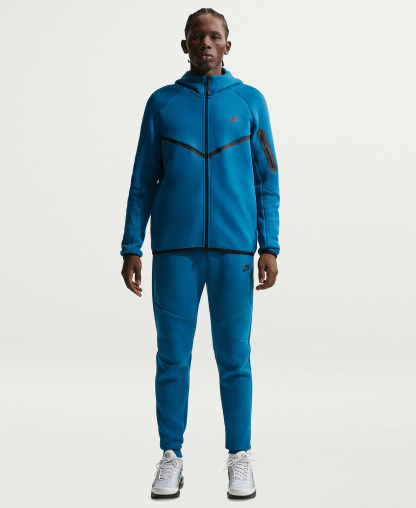 Nike Men's Tech Fleece Drawstring Joggers Pants - Court Blue/Black