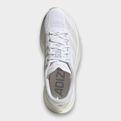 Women's adidas Adizero EVO SL Exo Running Shoes - Part 1 - Cloud White/Zero Metallic/Core White - Top view