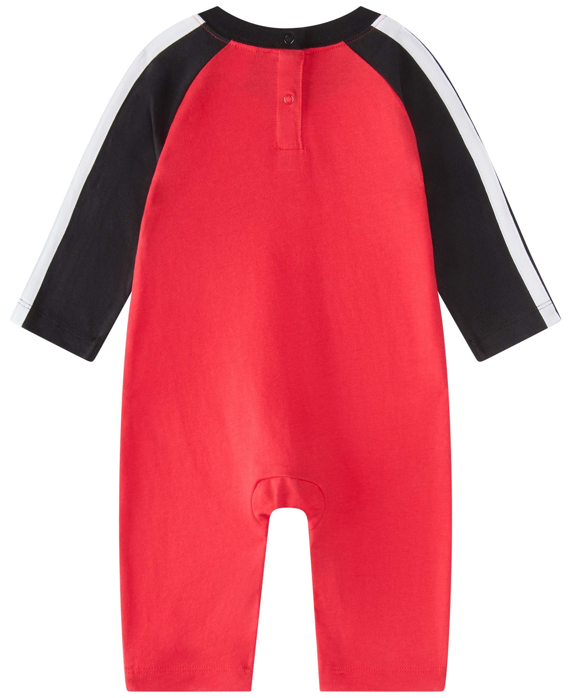 adidas Baby Boys' Classic Raglan Long-Sleeve Coverall - Bright Red