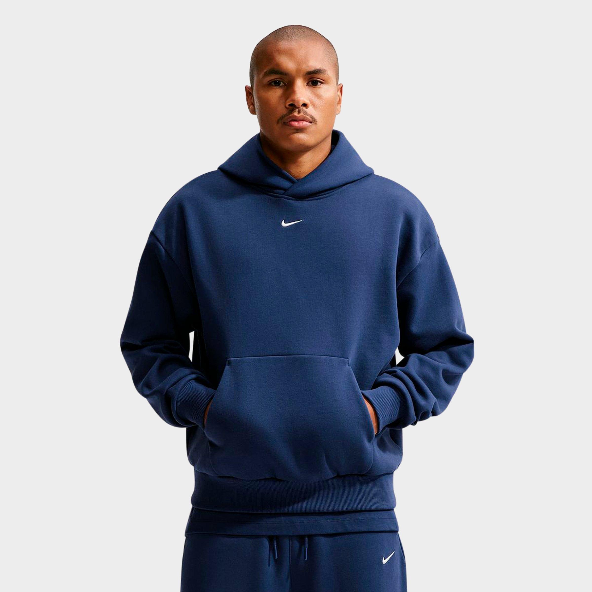 Men's Nithtke Solo Swoosh Pullover Hoodie - Midnight Navy/Sail