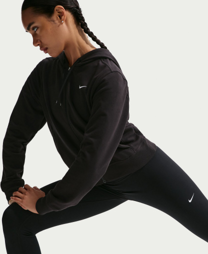 Nike Women's One High-Waisted Cropped-Length Leggings - Black/White