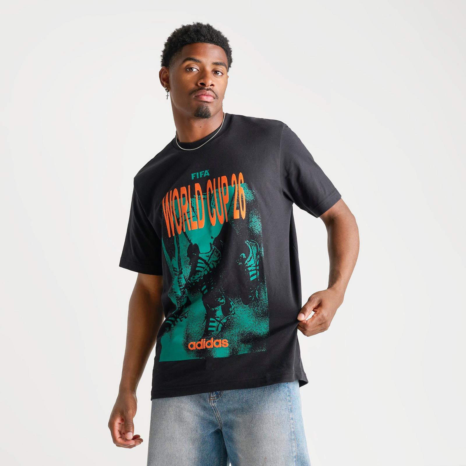 Men's adidas FIFA World Cup 26 Tour Graphic T-Shirt - Black - view 3