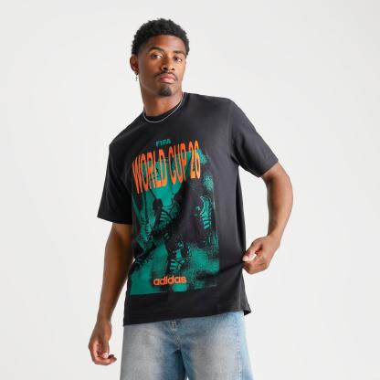 Men's adidas FIFA World Cup 26 Tour Graphic T-Shirt - Black - view 3