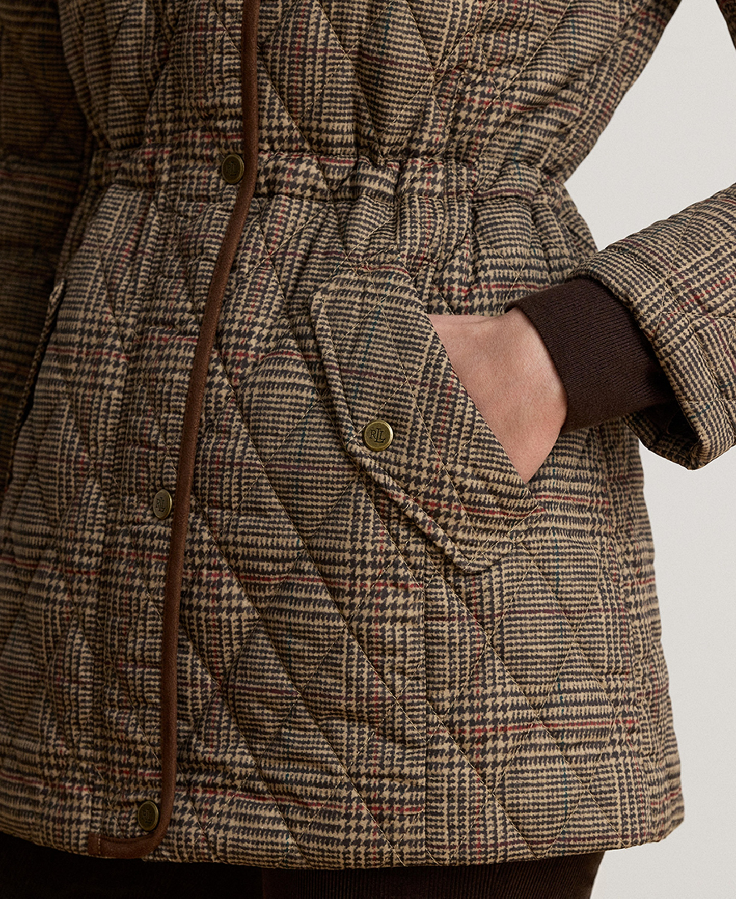 Lauren Ralph Lauren Women's Hooded Anorak Quilted Coat, Created for Macy's - Heritage Plaid