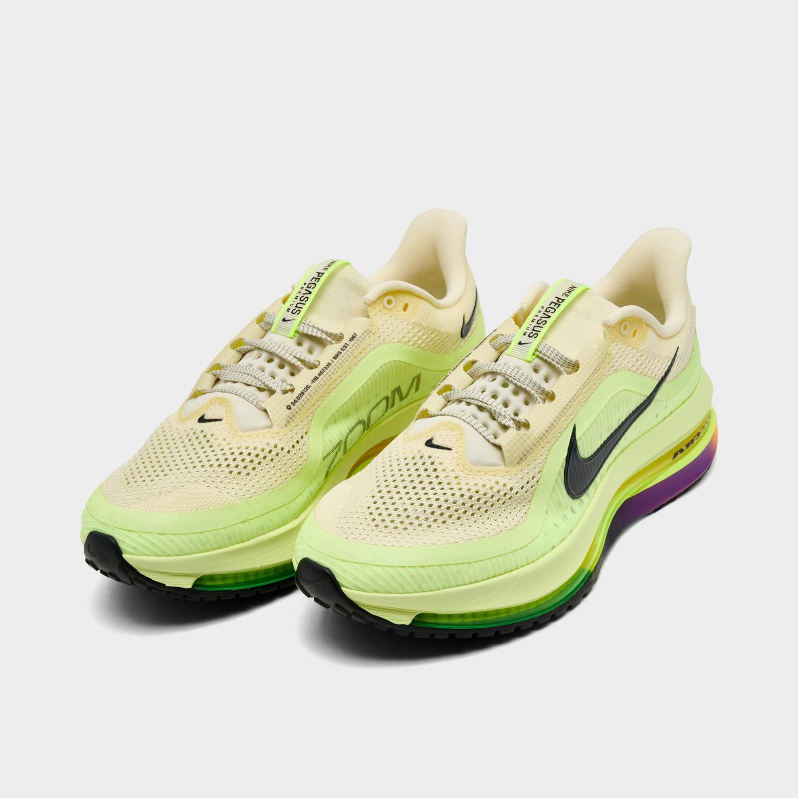 Men's Nike Pegasus Premium Running Shoes - Alabaster/Barely Volt/Volt Ice/Black