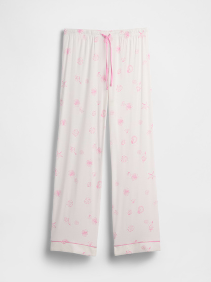 SoftMade Modal PJ Pants - Sea shell pink print