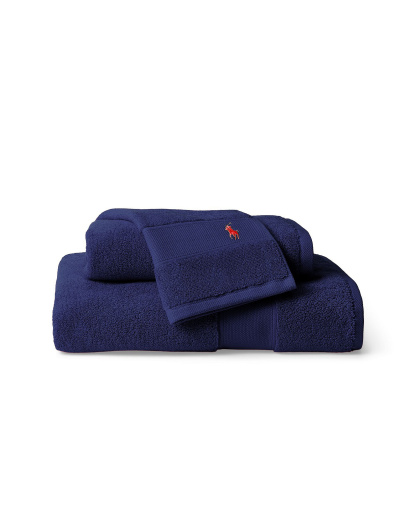 Polo Ralph Lauren Polo Player Cotton Bath Towel, 58" x 30" - Newport Navy