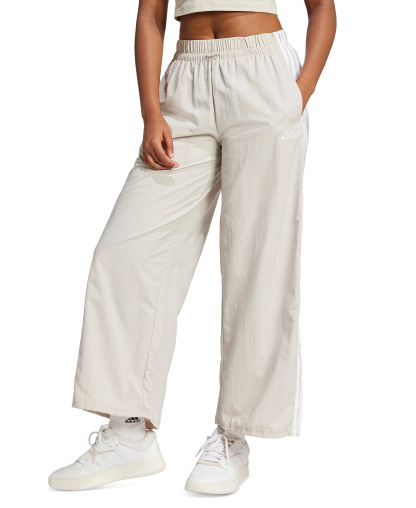 adidas Women's Three Stripe Parachute Pants - Wonder Alumina