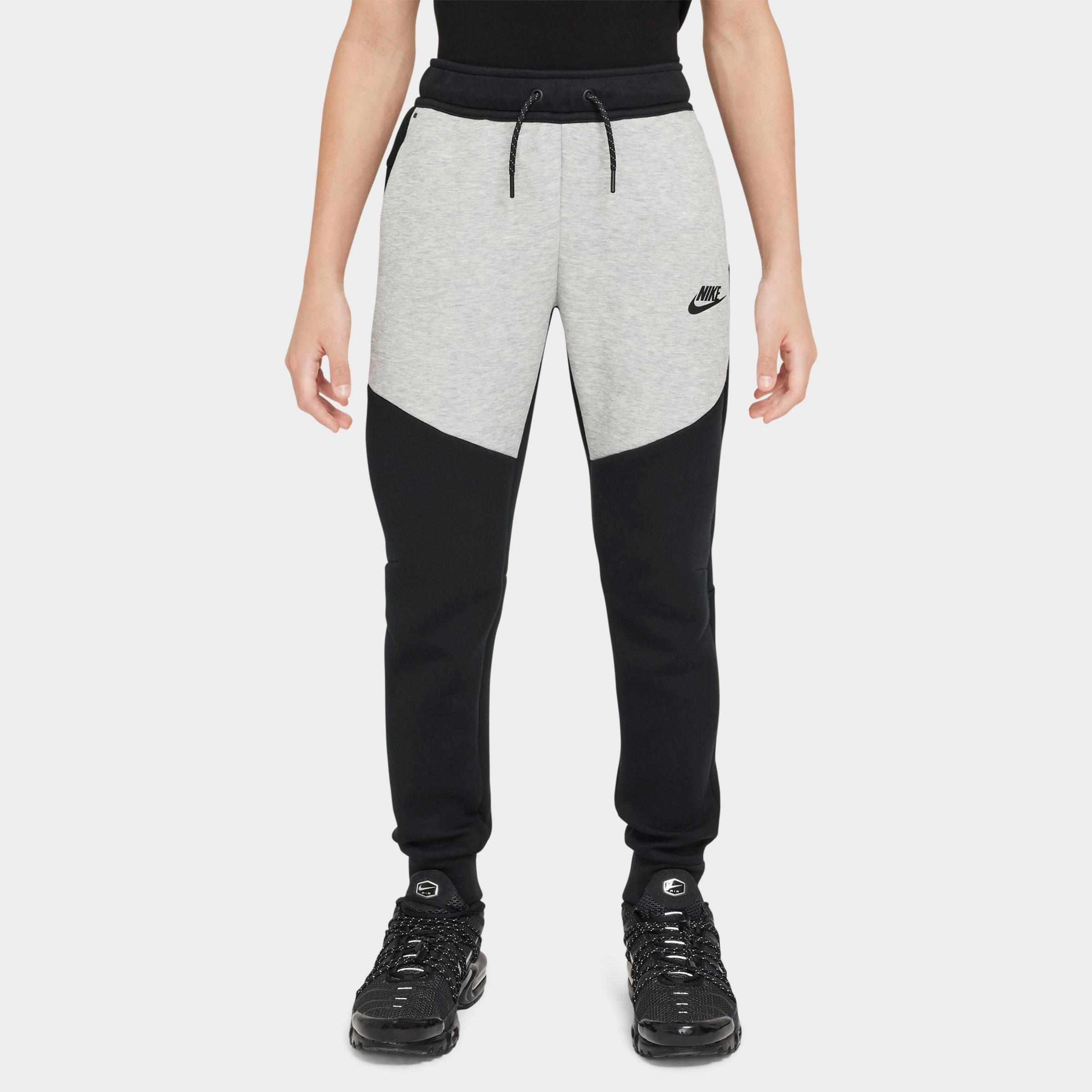Big Kids' Nithtke Sportswear Tech Fleece Reflective Jogger Pants - Black/Dark Grey Heather/Black