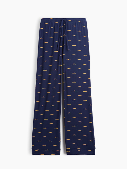 SoftMade Modal PJ Pants - Blue taxi print