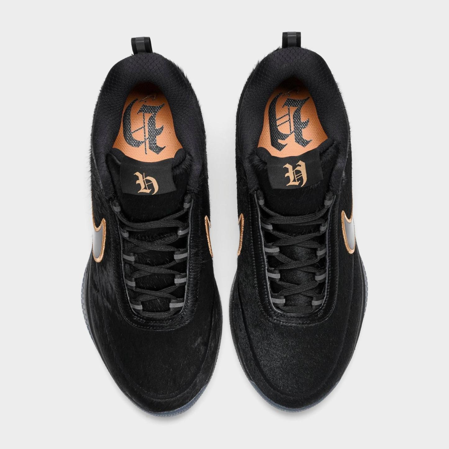 Men's Nike Book 2 SE Denim Basketball Shoes - Black/Vast Grey/Amber Brown/Multi-Color