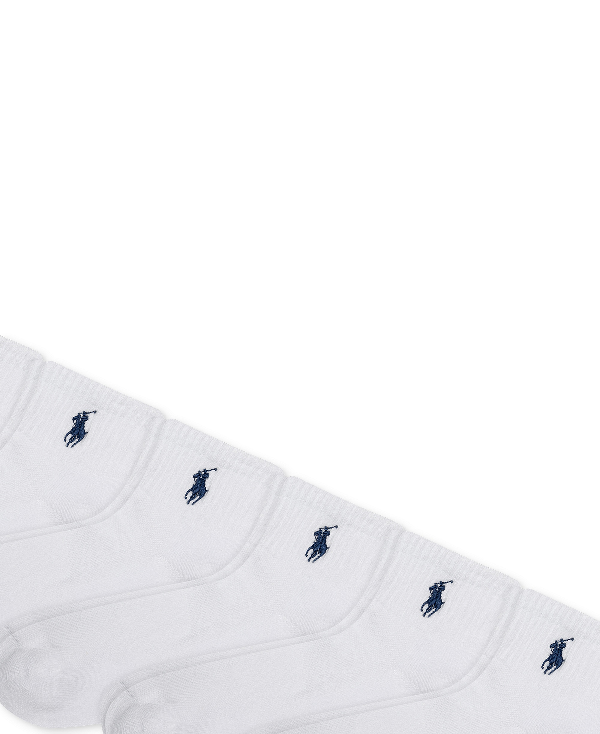 Polo Ralph Lauren Women's 6-Pk. Cushion Quarter Socks - White